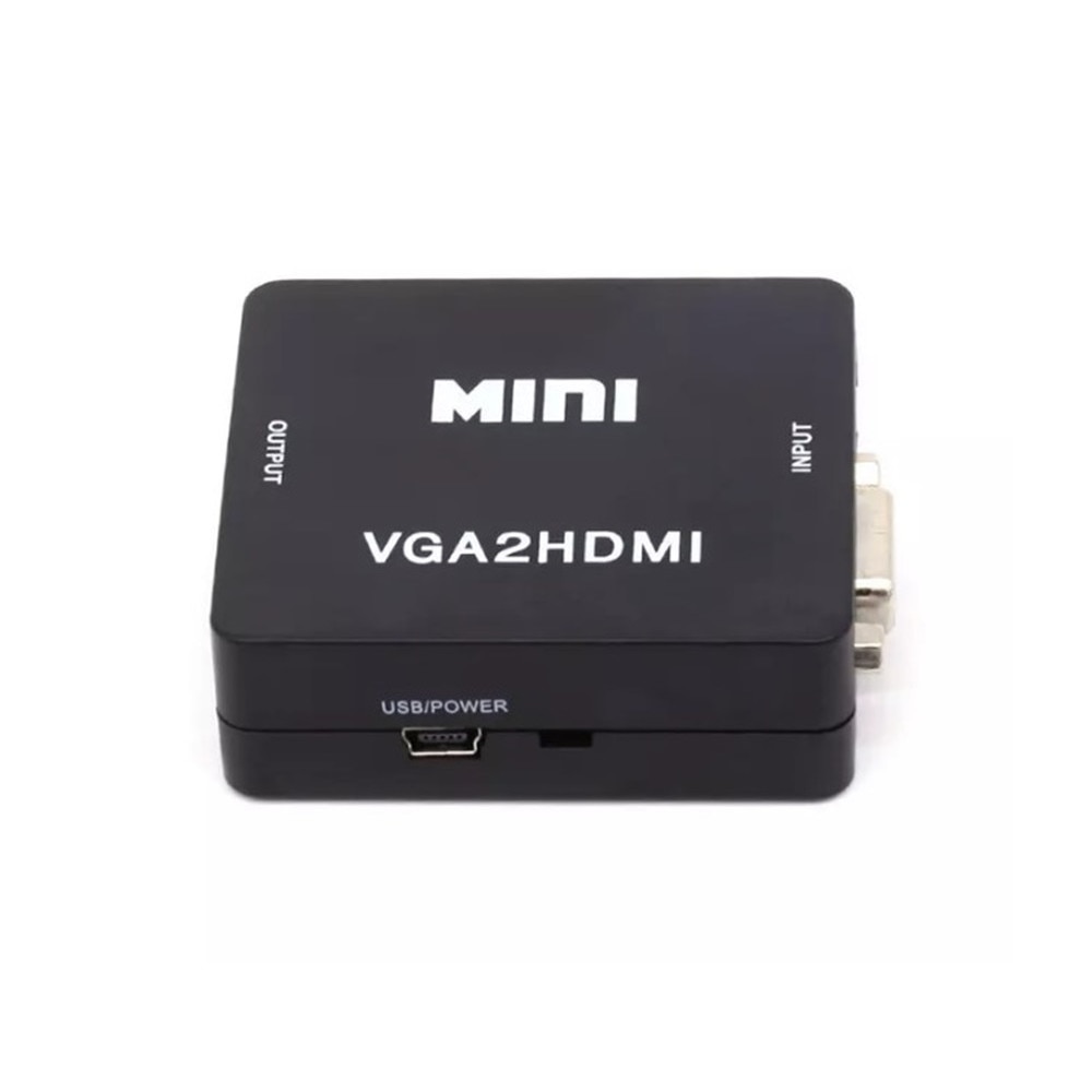 Конвертор VGA към HDMI, Преобразувател, С 3.5мм аудио адаптер за връзка ...