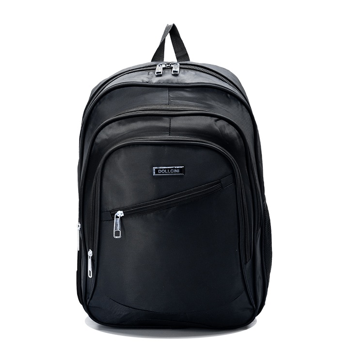 Rucsac pentru laptop, Dollcini, Nylon, laptop de 17", 26L, Negru