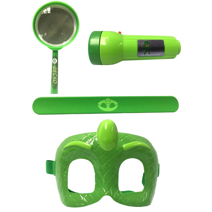 Set de aventura cu masca, Pj Mask, Gekko, 4 piese