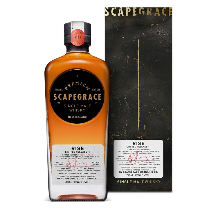 Whisky Scapegrace Rise, 5YO, Single Malt 46%, 0.7