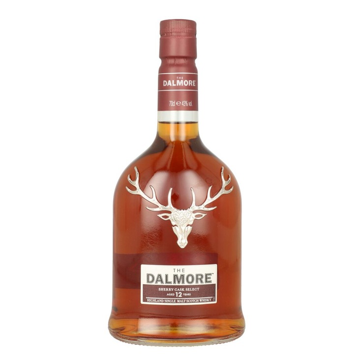 Whisky Dalmore 12 ani, 0.7 l, 43%, single malt, culoare chihlimbar
