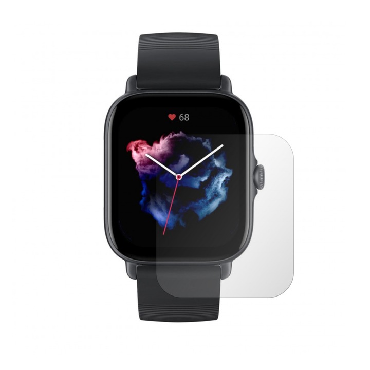 4X Folie24 képernyővédő fólia készlet, Xiaomi Amazfit GTS 3-hoz, 2X Ultra-Clear + 2X matt, öntapadó, rugalmas, önregenerálódással