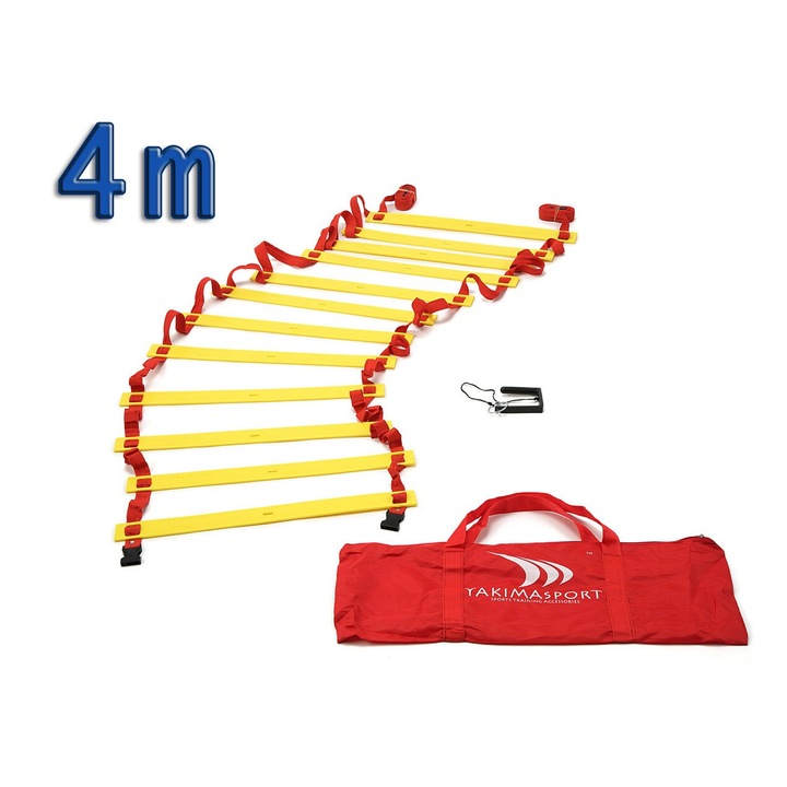 Koordinációs tréning létra, Yakima, 4 m, sárga/piros
