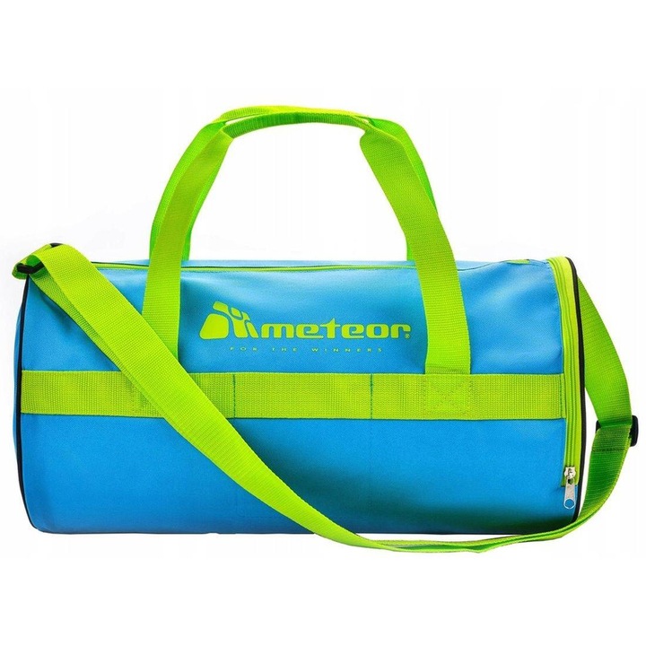 Sporttáska, Meteor, Poliészter, 25 l, Kék/Zöld