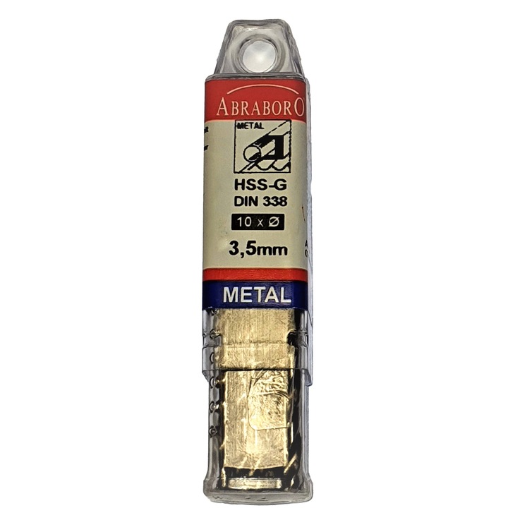Burghiu pentru metal HSS-G D 3.5 mm, 10 buc
