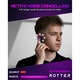 Casti gaming bluetooth ROTTER®, Wireless audio, Fara Fir, Afisaj Digital, Bluetooth 5.3, Anulare Zgomot, Autonomie 35 ore, Control tactil/touch, Rezistente la apa, Latenta scazuta 50 ms, Microfon HD, 8 Culori RGB, Compatibilitate universala, Alb