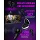 Casti gaming bluetooth ROTTER®, Wireless audio, Fara Fir, Afisaj Digital, Bluetooth 5.3, Anulare Zgomot, Autonomie 35 ore, Control tactil/touch, Rezistente la apa, Latenta scazuta 50 ms, Microfon HD, 8 Culori RGB, Compatibilitate universala, Alb