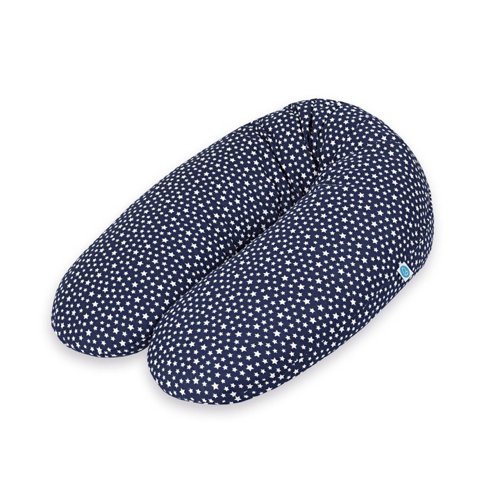 Perna pentru alaptat cu microparticule Maxi Jersey Navy Stars