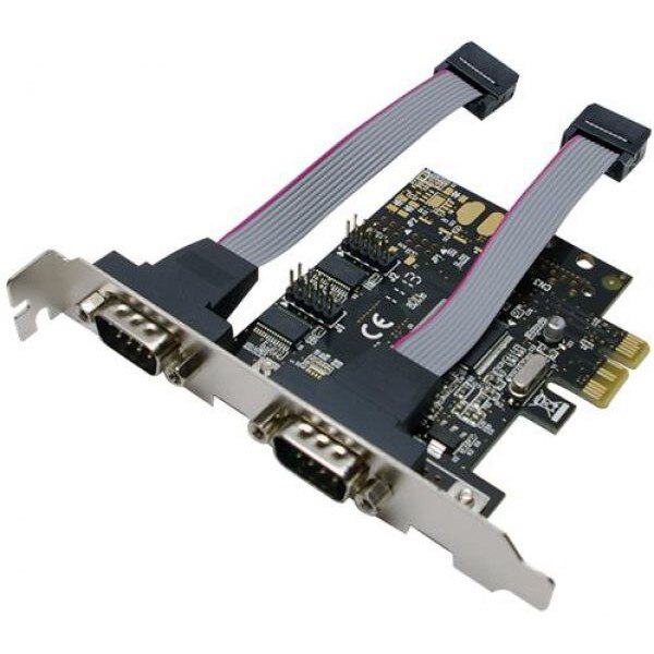 Card PCIex Logilink PC0031, extensie pentru 2x Serial RS232 9-pin