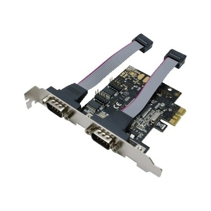 Карта PCI-Express адаптер към 2 x RS232, Logilink PC0031