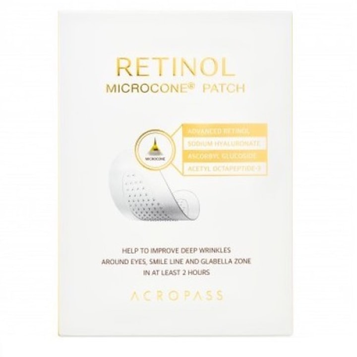 Plasture facial, Acropass, Retinol, 6 buc