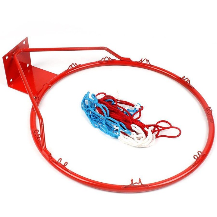 Kimet Kosárlabda karika hálóval, 45cm, Többszínű