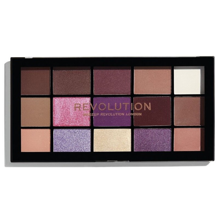 Paleta fard de pleoape, REVOLUTION, Reloaded Visionary, 15 Nuante, Multicolor