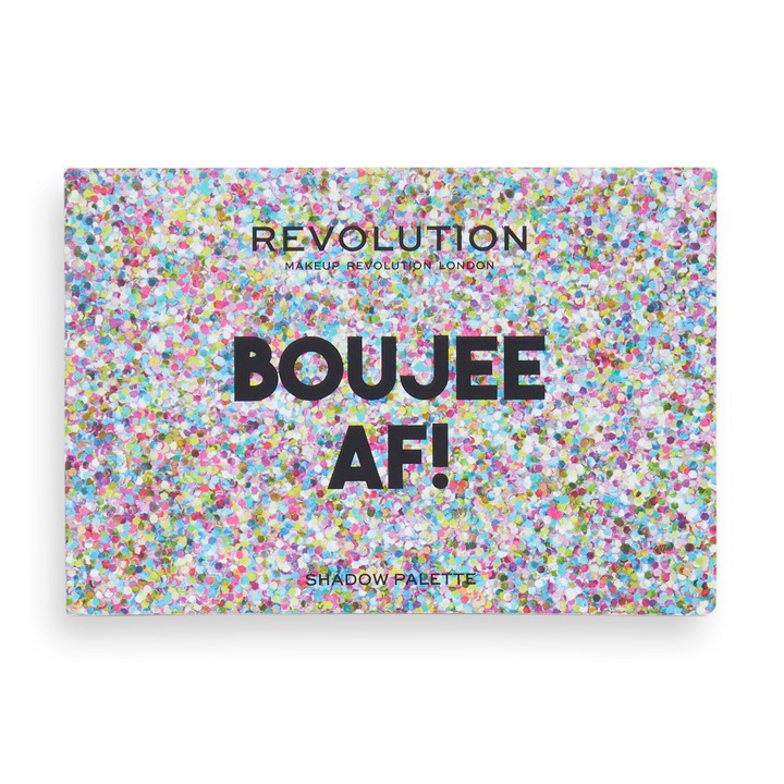 Палитра сенки за очи, Revolution, Boujee AF, 6 нюанса, многоцветни