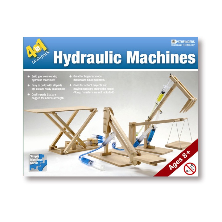 Mecanisme hidraulice, 4 modele, 18-24 cm - Kit educativ