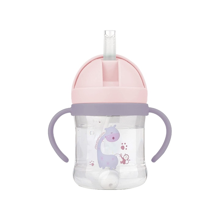 Cana copii, Polipropilena/Policarbonat, 250 ml, 6 luni+, Roz