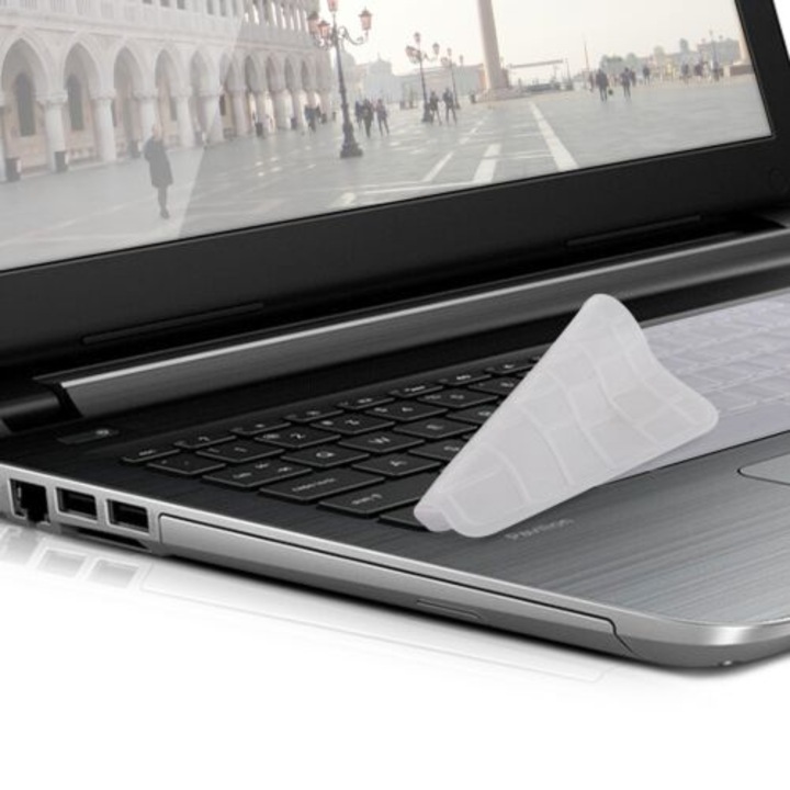 Billentyűzet borító HP Pavilion 15-höz, Kwmobile, átlátszó, szilikon, 37452.03