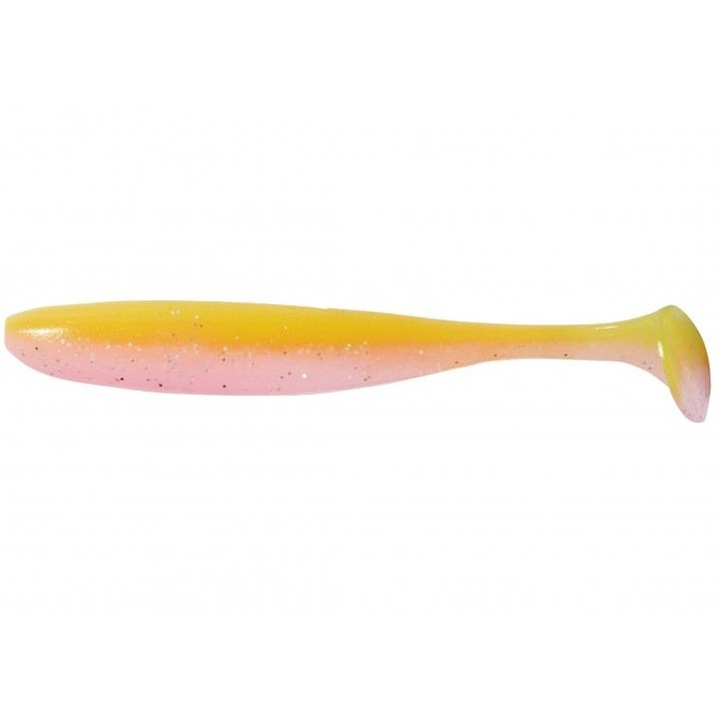 7 db-os szett Keitech Easy Shiner 10cm Yellow Pink 31, süllő, sár vagy csuka horgászatához