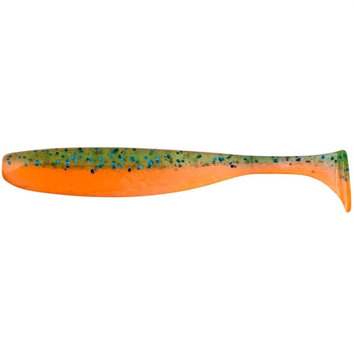 10 darabos Keitech Easy Shiner 7.5cm Rotten Carrot PAL11 zsinórkészlet sügér, süllő vagy csuka horgászatához