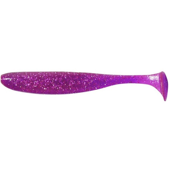 Keitech 10 db-os szett Easy Shiner 7,5 cm Purple Chameleon Silver 33, süllő vagy csuka horgászathoz