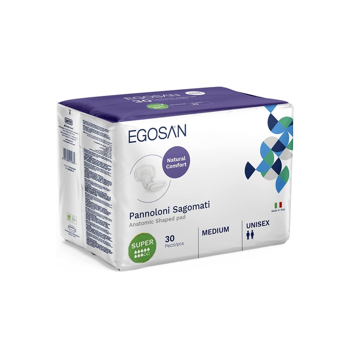 Absorbant anatomic EGOSAN super 8 picaturi 30 buc