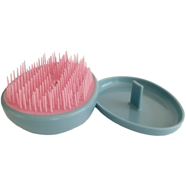 Компактна четка за пътуване Mibella Professional blue без дръжка, за пътуване