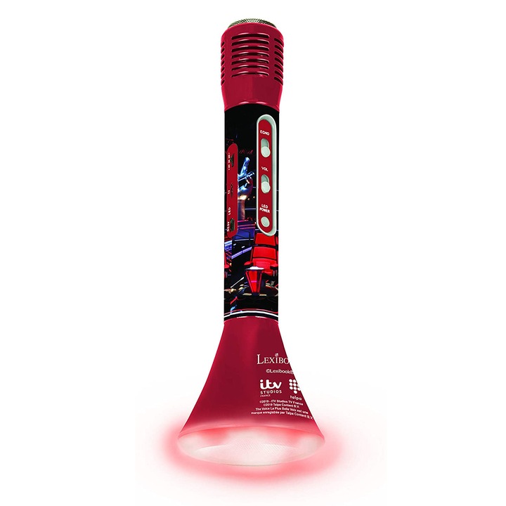 Microfon The Voice, Lexibook, 3ani+, Rosu