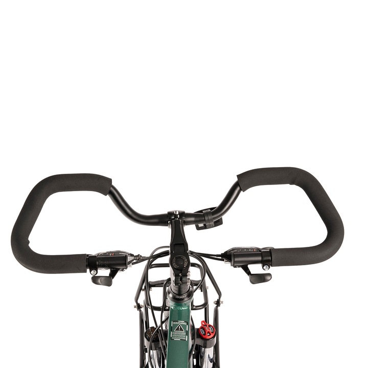 Трекинг велосипед с 28" колела, Shimano Tourney оборудване, ДИСКОВИ спирачки, регулируема/заключваща се вилка, 21 скорости, зелено/черно, размер M, градски велосипед Carpat Elite 700C с алуминиева рамка