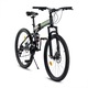 Алуминиев MTB сгъваем велосипед с 26" колела, скоростни лостове Saiguan, амортисьорна вилка, предни/задни дискови спирачки, 21 скорости, черно/зелено, сгъваем планински велосипед Genius Carpat Road Super Sport