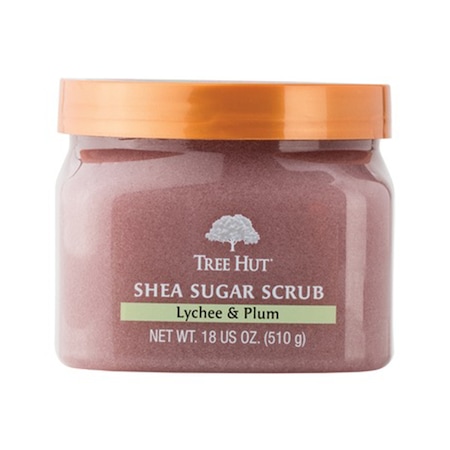 Scrub Lychee si Pruna ultra-hidratant si exfoliant pentru ingrijirea corporala, Tree Hut Shea Sugar Scrub, 510g