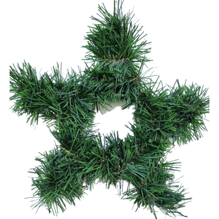 Coronita tip stea 30cm verde