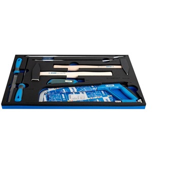 Set de scule in modul de spuma, marca Unior compus din 8 pcs. Set de scule in modul de spuma, marca Unior compus din 8 pcs.