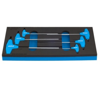 Set de surubelnite cu profil TX cu maner in T in cutie de plastic marca Unior compus din 7 piese Set de surubelnite cu profil TX cu maner in T in cutie de plastic marca Unior compus din 7 piese