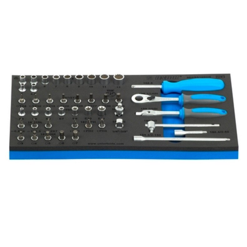 Set de capete chei tubulare si accesorii 1/4