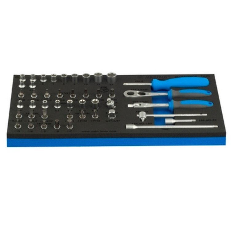 Set de capete chei tubulare si accesorii 1/4