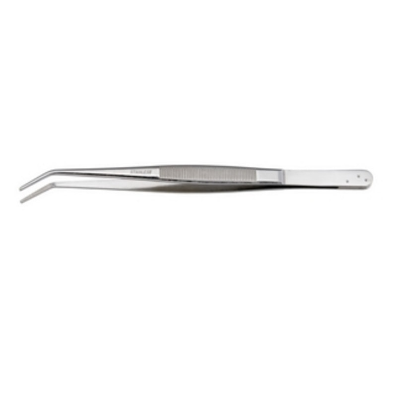 Penseta plata de 155 mm marca Unior cu varfuri indoite