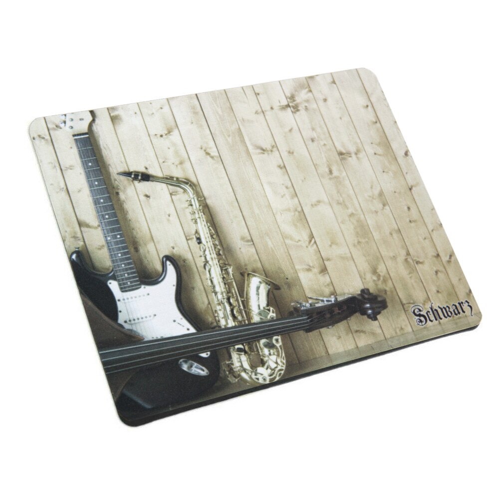Mousepad Schwarz cu intrumente muzicale jazz