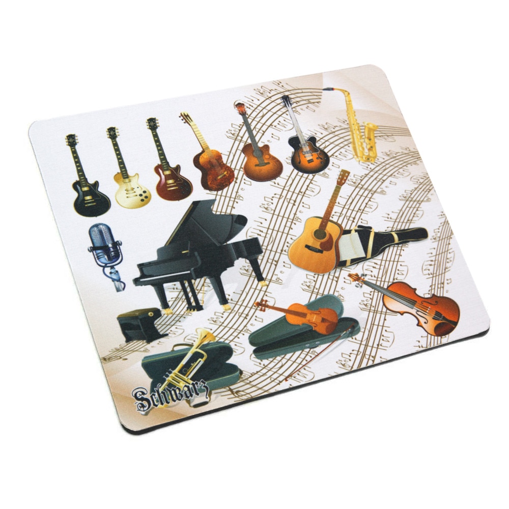 Mousepad Schwarz cu colectie de intrumente muzicale