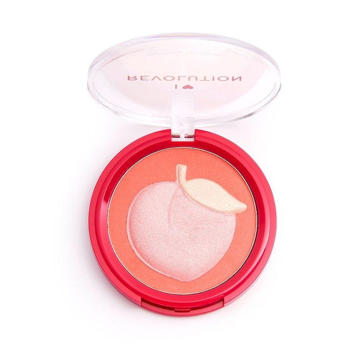 Хайлайтър за лице Fruity Peach, Revolution, Rose