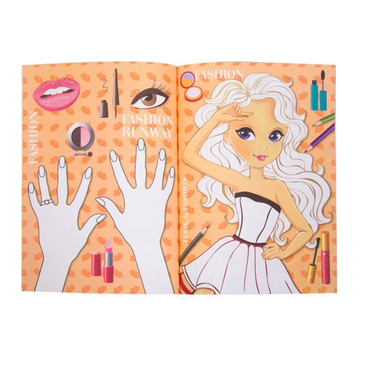 Carte de colorat pentru copii cu 200 de autocolante si stickere, Super Star, 38 pagini, Multicolor