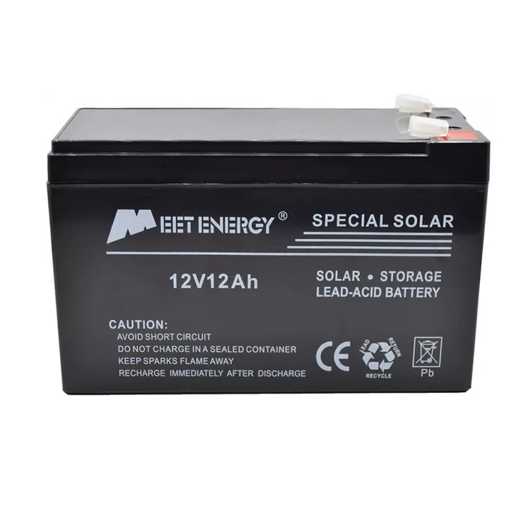 Акумулатор за соларен панел Meet Energy, 12V 12Ah