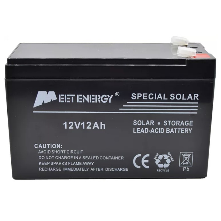 Acumulator pentru panou solar Meet Energy 12V 12Ah