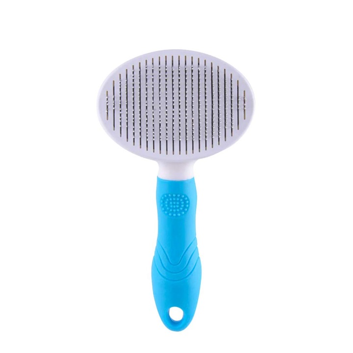 Kefe állati szőr tisztítására, Zola®, gombbal a gyors tisztításhoz, 20x10x4,5 cm