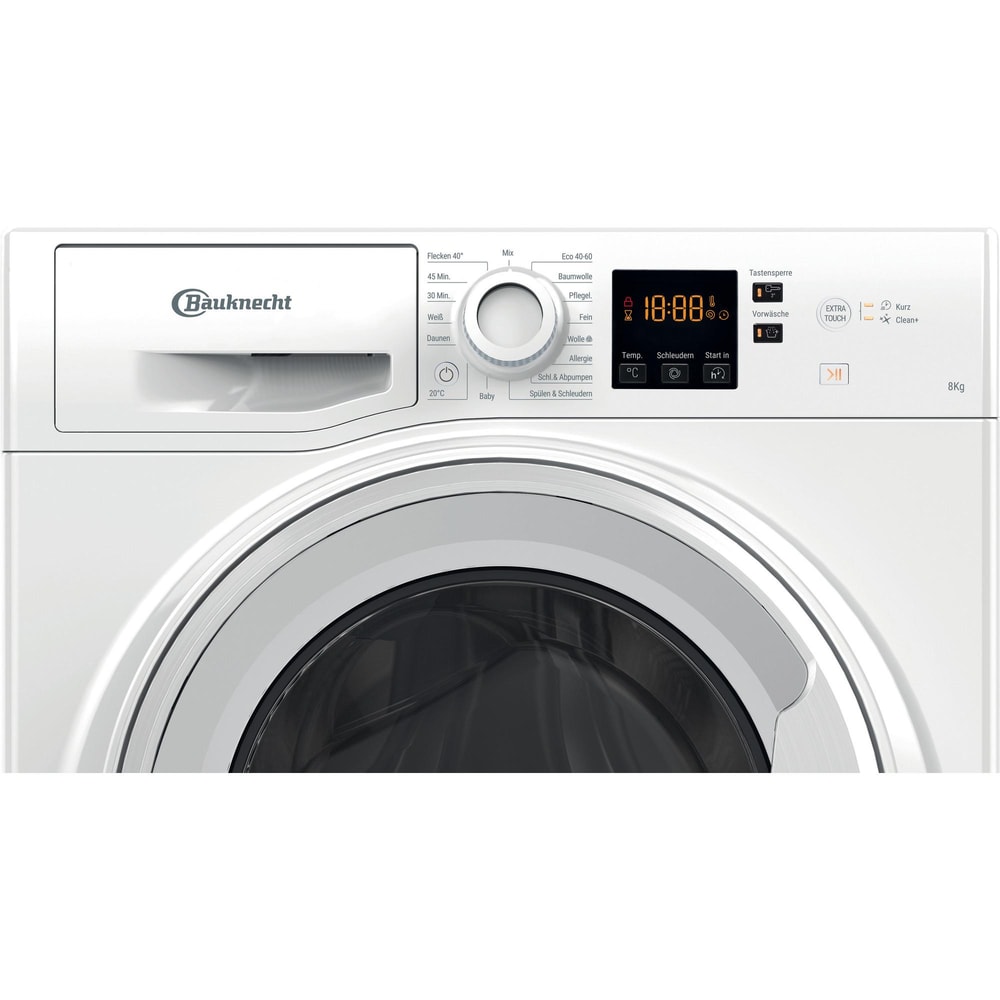 Masina de spalat rufe frontala BAUKNECHT WWA 843 B, 8 kg, clasa B, 1400 rpm, alb