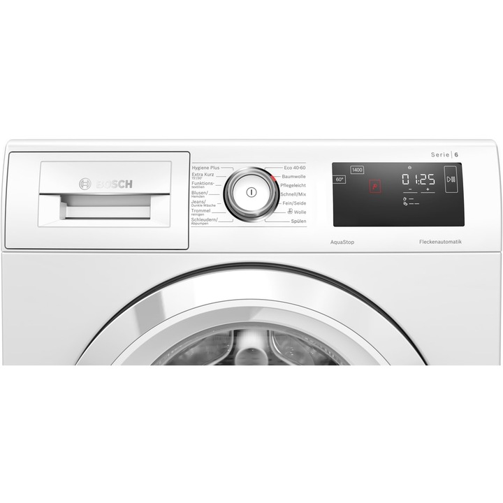 Masina de spalat rufe frontala BOSCH Serie 6 WAU28R92, 9 kg, clasa A, 1400 rpm, alb