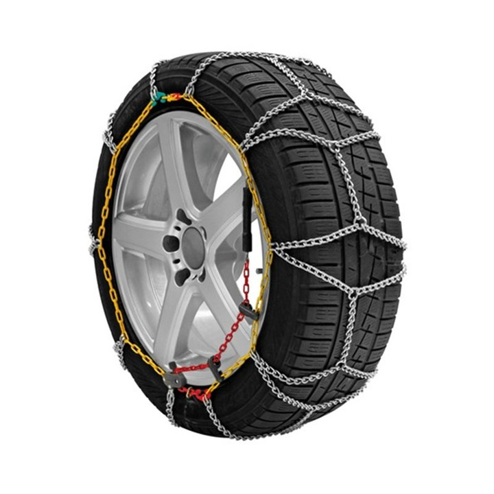 Lant auto antiderapant Lampa, GR8, 7mm, Argintiu/Galben