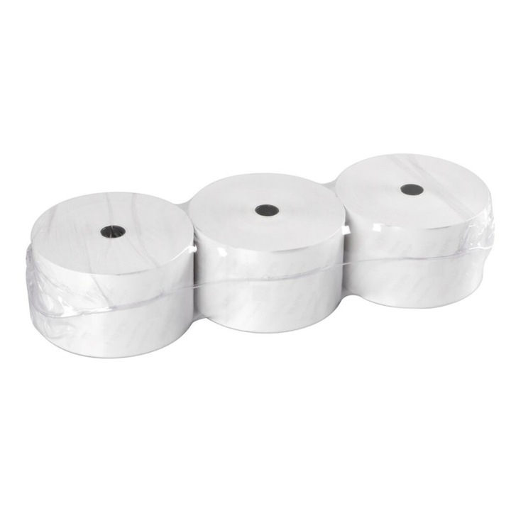 Set 3 role hartie pentru casa de marcat, Lampa, 57mmx130m, Alb