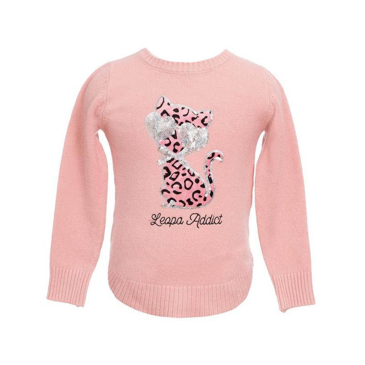 Hosszú ujjú blúz lányoknak Denim Collection B19299-104, rózsaszín 87638