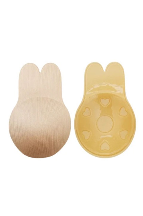 Set 2 pernite pentru sani PushUpNude, marime universala, adeziv puternic, reutilizabile, eficiente, nude, Doty