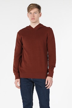 COLIN'S, Hanorac regular fit de bumbac, Maro scortisoara, XL